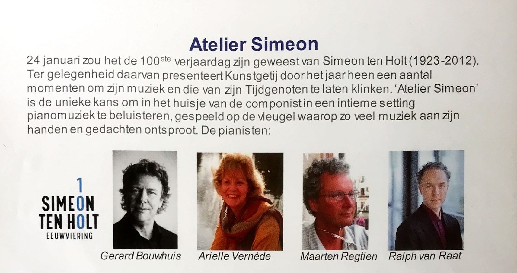 Maarten Regtien in Atelier Simeon